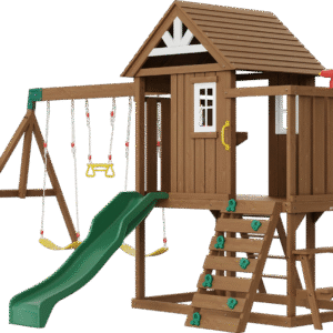 Vevor Wooden Swing Set 9-In-1 Outdoor Playground Set with Slide New